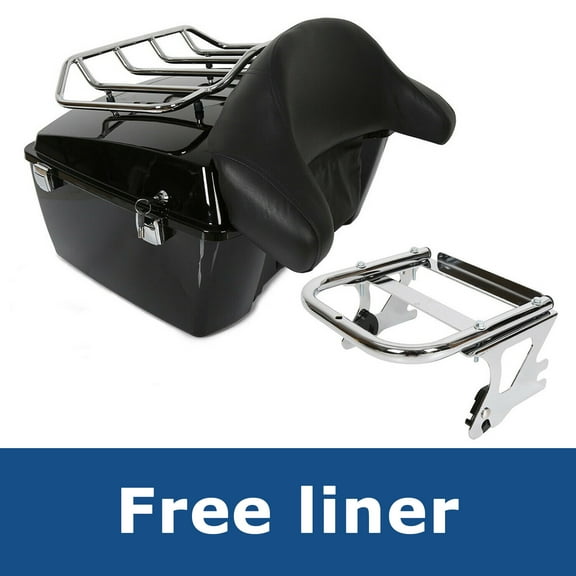 King Pack Trunk Mount Rack For Harley Touring Road King Street Glide 1997-2008