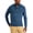 Blue Wing Heather, variant on Club Room Mens Cotton Button Mock Turtleneck Sweater