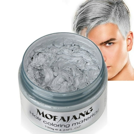 Hair Color Wax Styling Cream Mud, Temporary Hair Dye Wax,Natural Hairstyle Dye Pomade for Party