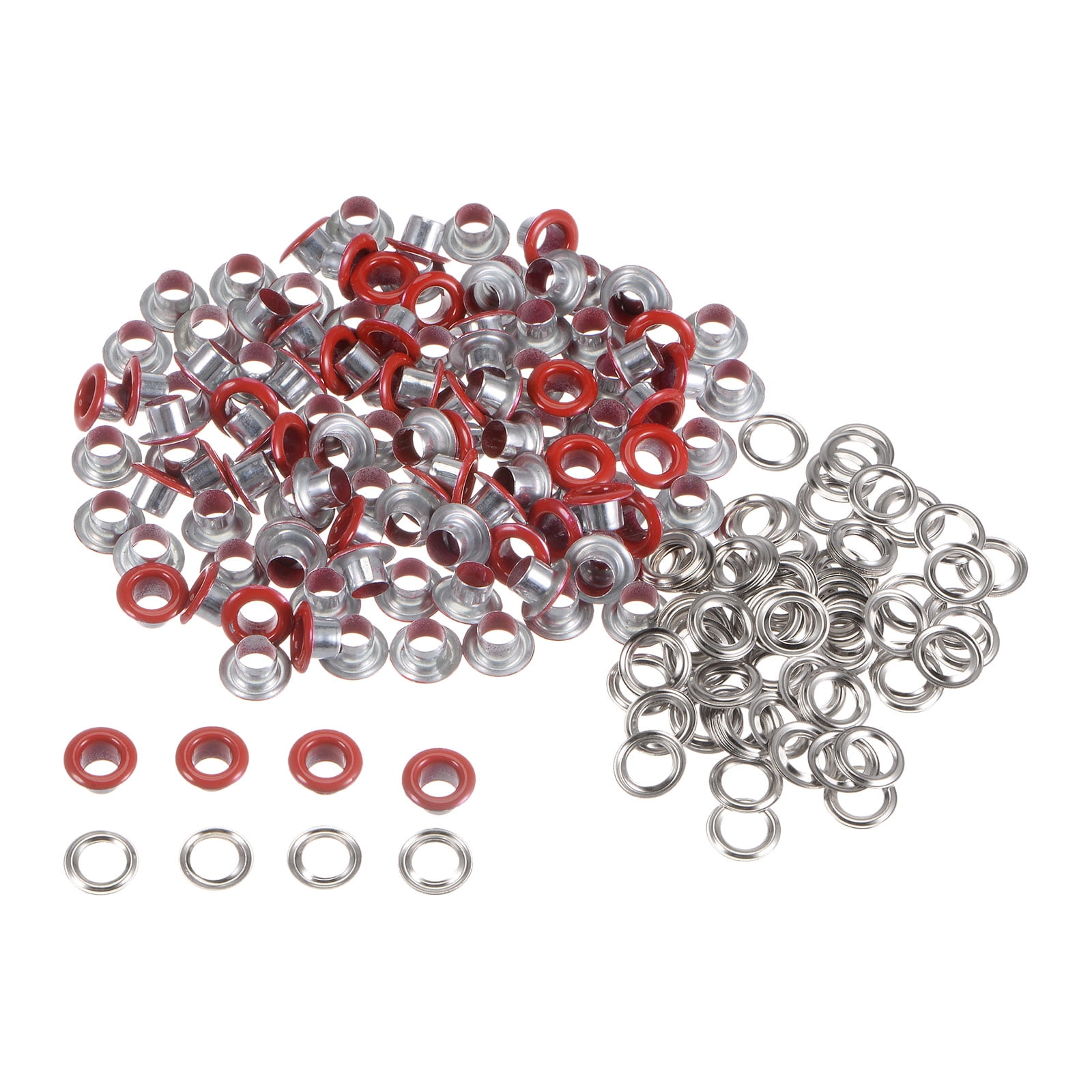 100set Grommets Kit Metal Eyelets 4.5mm Grommet Tool for Shoes Clothes