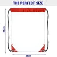 thumbnail image 2 of 2 Piezas Bolsa Transparente de PVC con Cordón Mochila Impermeable con Cordón Bolsa de Almuerzo Transparente Pequeña Mochila Transparente para Estadios Eventos Deportivos, 2 of 5