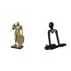 thumbnail image 1 of Figura Escultórica Abstracta De Un Caballero Pensador Nórdico En Resina, Ideal Para Escritorio, Armario, Mesa De Oficina, Centro De Mesa, Dormitorio, Estantería O Decoración De Chimenea., 1 of 8