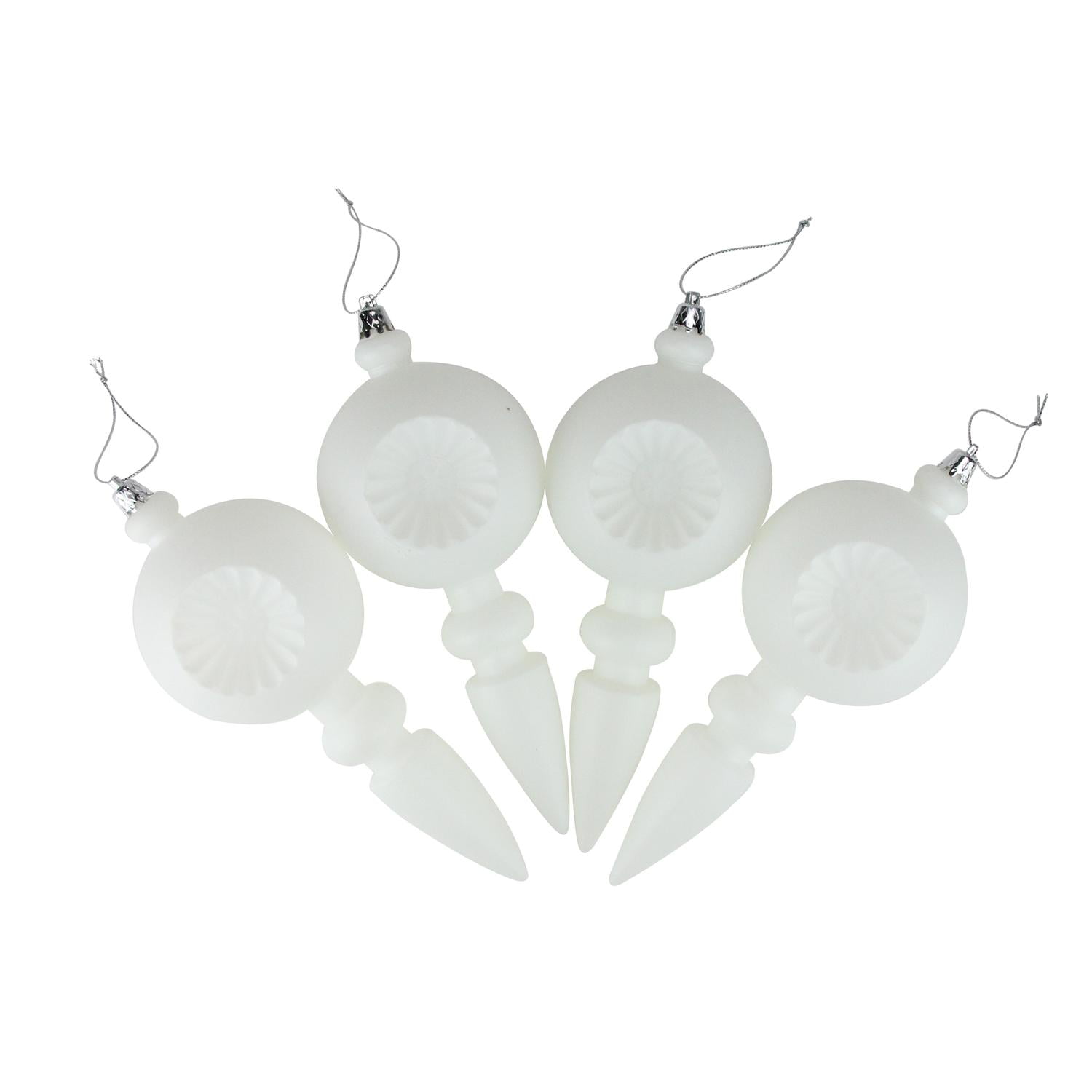 white ornaments