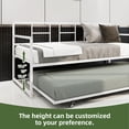 thumbnail image 4 of Uforic Alloy Steel Twin Size Daybed with Trundle, White, 4 of 7