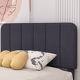 thumbnail image 6 of VECELO Upholstered Platform Bed Frame with Storage Drawers, Twin Size Bed Frame with Adjustable Headboard, No Box Spring Needed, Black, 6 of 7