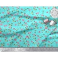 thumbnail image 2 of Soimoi Poly Georgette Fabric Leaves & Floral Artistic Decor Fabric Printed Yard 42 Inch Wide, 2 of 4