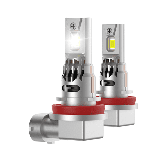 Aniceparthy 2 Pack H11 LED Headlight Bulbs, 6000K Cool White,4800LM Brightness,Wireless H11/H8/H9 Fog Light,30W, IP65 Waterproof,Plug and Play