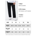 thumbnail image 6 of Casual Sweatpants - Casual Open Bottom Straight Leg Pants with Zipper Pockets for Men Black M, 6 of 7
