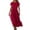 Red, variant on CIENVNSTG Women's Casual Dresses Solided Color Classic Vogue Party Dress Lightweight Eye-Catching Holiday Dress for Women M