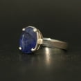 thumbnail image 3 of Natural Certified Blue Sapphire Neelam Stone Ring for Men & Women with 925 Sterling Silver Birthstone Ring, 3 of 3