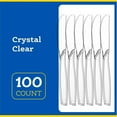 thumbnail image 5 of PLASTICPRO Disposable Plastic Knives Silverware Heavyweight Utensils, Clear, Pack of 100, 5 of 9