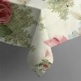 thumbnail image 5 of Pioneer Flower Floral Print Pattern Square Tablecloth,Waterproof Square Table Cover,Wipeable Spillproof Washable Table Cover for Home Kitchen Party Decor 42"X42"(107x107cm), 5 of 6