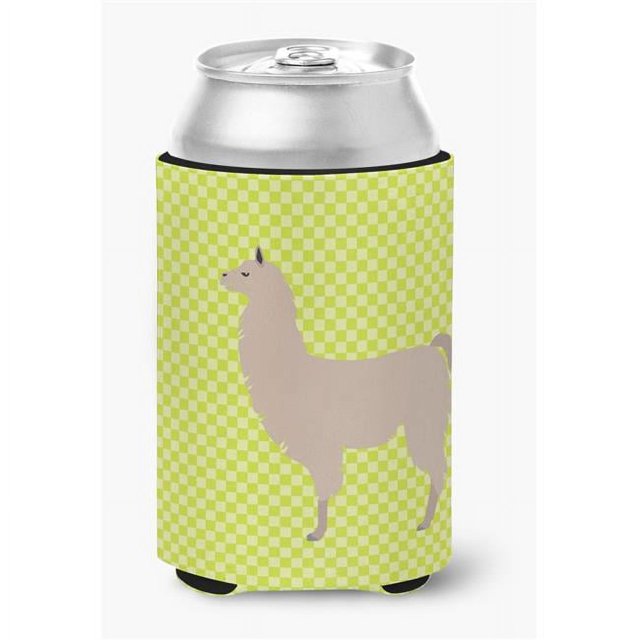 Carolines Treasures BB7742CC Llama Green Can or Bottle Hugger