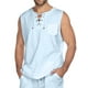 thumbnail image 2 of SAYOO Chaleco informal para hombre, sudadera holgada con cuello en V sin mangas de color sólido para correr/hacer ejercicio SAYOO S M L XL XXL XXXL XXXXL, 2 of 6