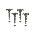 thumbnail image 4 of Hinges Zinc Alloy Hinge 4pcs Antique Hinge Furniture Hardware Accessories, 4 of 11