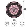 thumbnail image 7 of WOBOGO Purple Mandala Flowers Round Placemats Set of 1 Heat Resistant Washable Kitchen Table Decorations 15.4in, 7 of 7