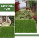 thumbnail image 3 of SHOWERORO 9Ud Césped Artificial Decorativo Verde Para Manualidades Con Simulación PVC, 3 of 7