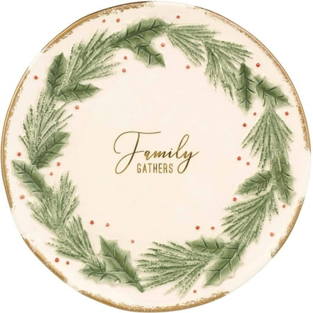 

Cookies Christmas Themed Winter Holiday 8 Ceramic Accent Plate