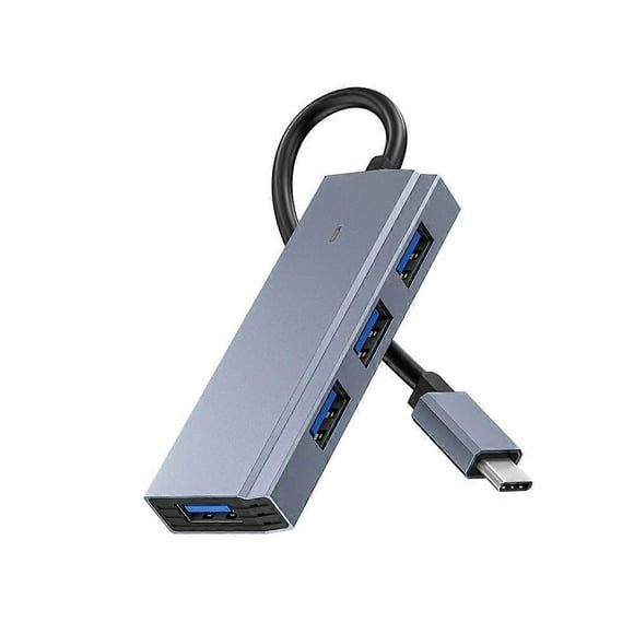 USB C Laptop Docking Station, 4-In-1 Type C Hub, with 4 USB3.0 Multi-Port Adapter for Laptops, Tablets,Phones