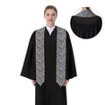 thumbnail image 4 of Xecao Colorful Butterfly1 Print Graduation Shawl Stole Honor Stole Adult 72" Academic Commencements, 4 of 7