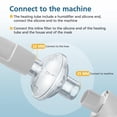 thumbnail image 4 of 12-pack CPAP Inline Filter, Universal Inline CPAP Filter Compatible with BiPAP Machines ResMed,Dreamstation Standard, Any CACP Machine Size 22mm and, 4 of 6