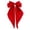 Red, variant on ZDNIXIAN Color Fabric Big Bow Hair Clip Long Streamer Bow Barrette Elegant Decorative Hair Accessory for Daily Dating Wedding Hairstyle