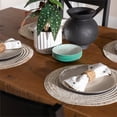thumbnail image 2 of 5-Piece Farmhouse Two-Tone Design Dining Set in Gray/Black, 2 of 11