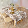 thumbnail image 3 of Rectangle Boho Waterproof Tablecloth 60×102 Inch,Bohemian Style Floral Vintage Reusable Indoor/Outdoor Durable Table Cover for Party Kitchen Dinner Room Decor, 3 of 6