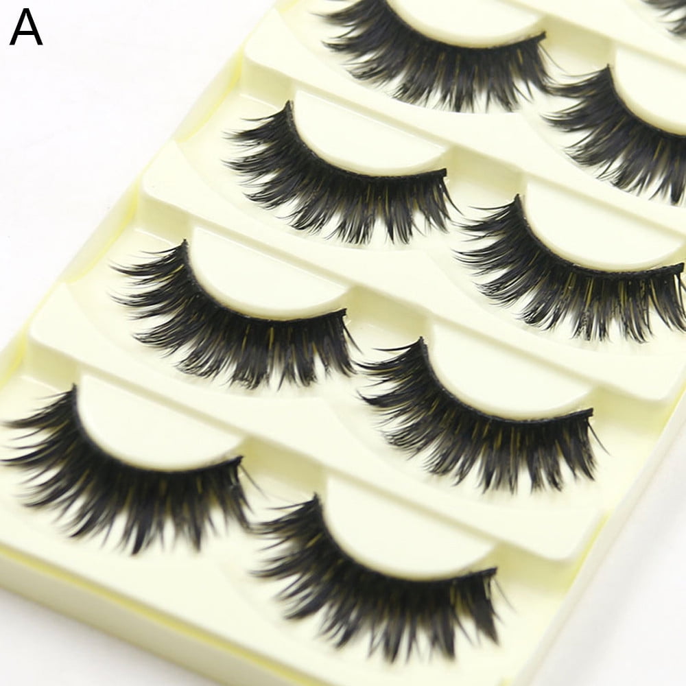 Thick Lashes 20mm Natural Eyelashes Bulk False Eyelash Storage 5d Lashes Pack Wispy Natural Lashes Water Activated Eyelashes Long Thick Eyelashes 4d Makeup Graceful Lashes Flat Lashes B Curl Eyelash