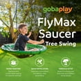 thumbnail image 4 of gobaplay Single Swing Playground Set with 6' Frame Extension, Swings, and 40" Round Saucer, 4 of 12