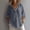 Gray, variant on Dxzfnsa Women Blouses Womens Half Button Down Solid Color Pullover Shirt Linen Shirts Cotton Linen Short Sleeve Summer Lapel Collared Blouses