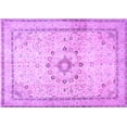 thumbnail image 1 of Ahgly Company Indoor Rectangle Medallion Purple Traditional Area Rugs, 7' x 10', 1 of 4