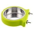 thumbnail image 1 of Cuenco para perro con jaula, cuencos extraíbles de acero inoxidable para agua y comida, taza para gallinero para gatos, cachorros y mascotas, 1 of 5