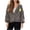 Gray, variant on Cute Cropped Cardigans for Women V Neck Button Down Long Sleeve Fuzzy Knit Sweaters with Mango Graphic Cozy Fall Winter Outfits Trendy TopsLight Blue