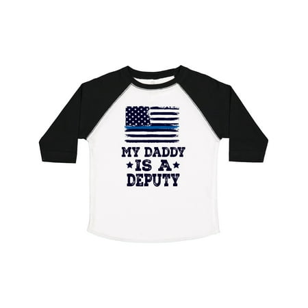 

Inktastic Deputy Sheriff Dad Baby Law Enforcement Gift Toddler Boy or Toddler Girl T-Shirt