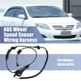 thumbnail image 2 of Unique Bargains 1pcs ABS Wheel Speed Sensor Wiring Harness Rear Left 89516-0D120 for Toyota Yaris Vios 2008-2012, 2 of 6