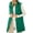 Evergreen, variant on Womens Puffer Vest Full Zipper Hooded Long Quilted Jackets Sleeveless Winter Warm Coat Outerwear Green