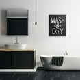 thumbnail image 2 of Stupell Industries Wash And Dry Vintage Cleaning Phrase Kitchen Laundry, 24 x 30, Design by Lettered and Lined, 2 of 6