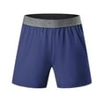 thumbnail image 2 of Sweatpants Men Mens Tight Fitness Running Stretch Basketball Base Training Compression Pants Pantalons De Sport Homme Navy L, 2 of 4