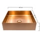 thumbnail image 5 of Ovalin Lavabo Rubinett Cuadrado Acero Inoxidable 304 Color Cobre, 5 of 6