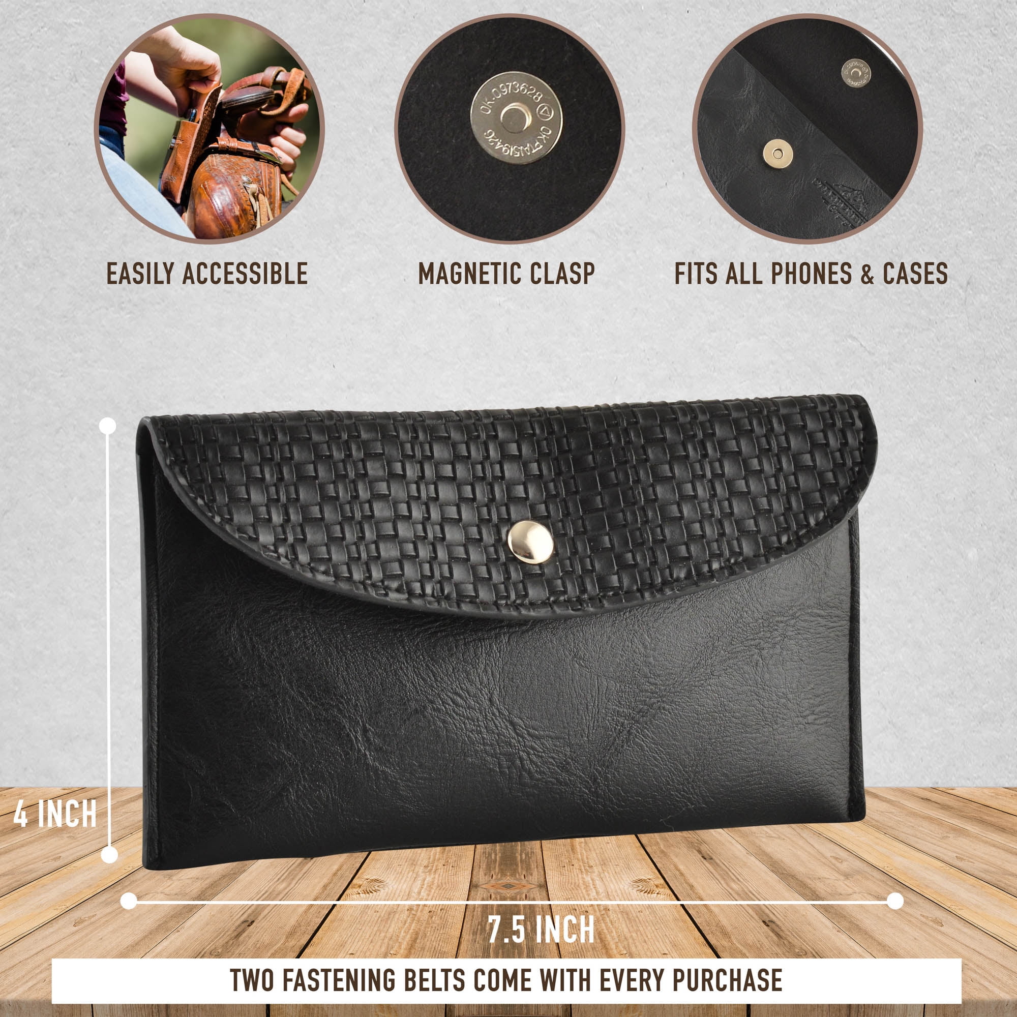 Horse Saddle Cell Phone Holder, EasyAccess Waterproof Pommel