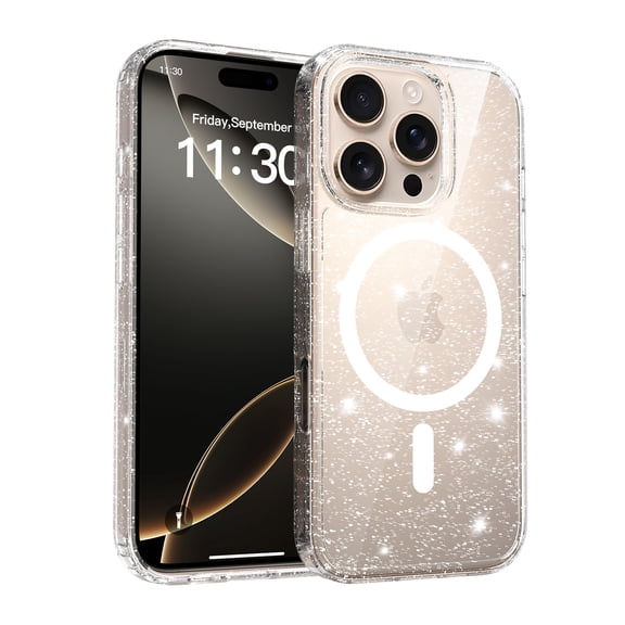 Magnetic for iPhone 16 Pro Case (Compatible with MagSafe)(Military Grade Drop Protection) Slim Translucent Matte Shockproof with Anti-Fingerprint Phone Cover for iPhone 16 Pro ,