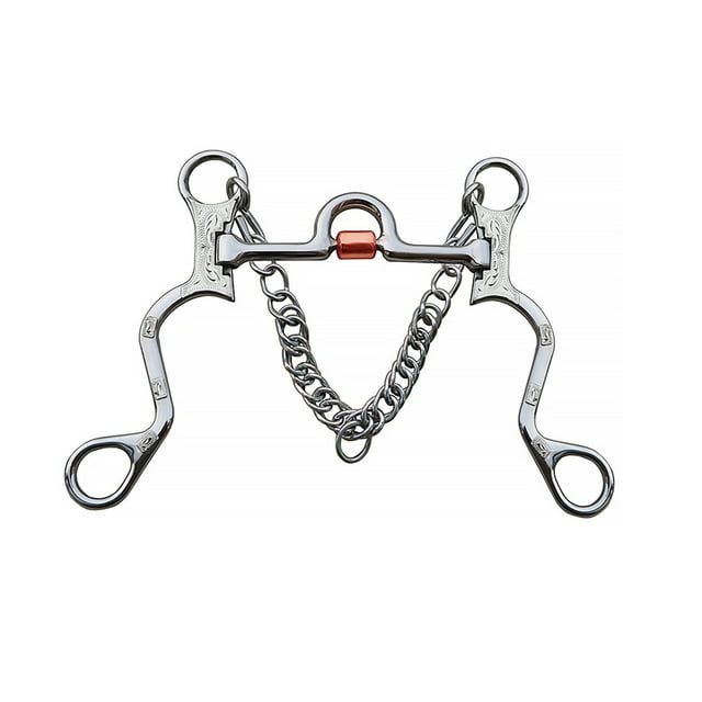 Cheval Snaffle Bordure Bit en Acier Inoxydable Formation Cheval Bit Bouche Port avec Rouleau de Cuivre Gravé Allemand Garnitures en Argent BT1151