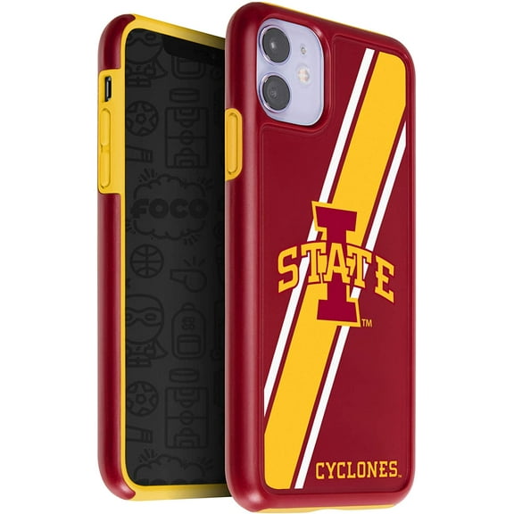 FOCO NCAA Iowa State Cyclones Dual Hybrid Case for iPhone 11 & XR (6.1")