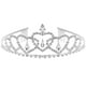 thumbnail image 1 of KAKOWELY Corona de fiesta, tocado, corona de novia, corona de novia para boda, corona decorativa para niña, 1 of 5