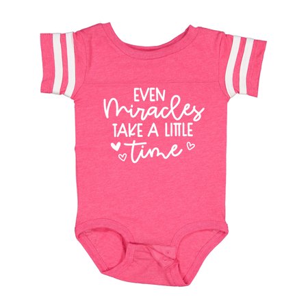 

Inktastic Baby Even Miracles Take a Little Time Boys or Girls Baby Bodysuit