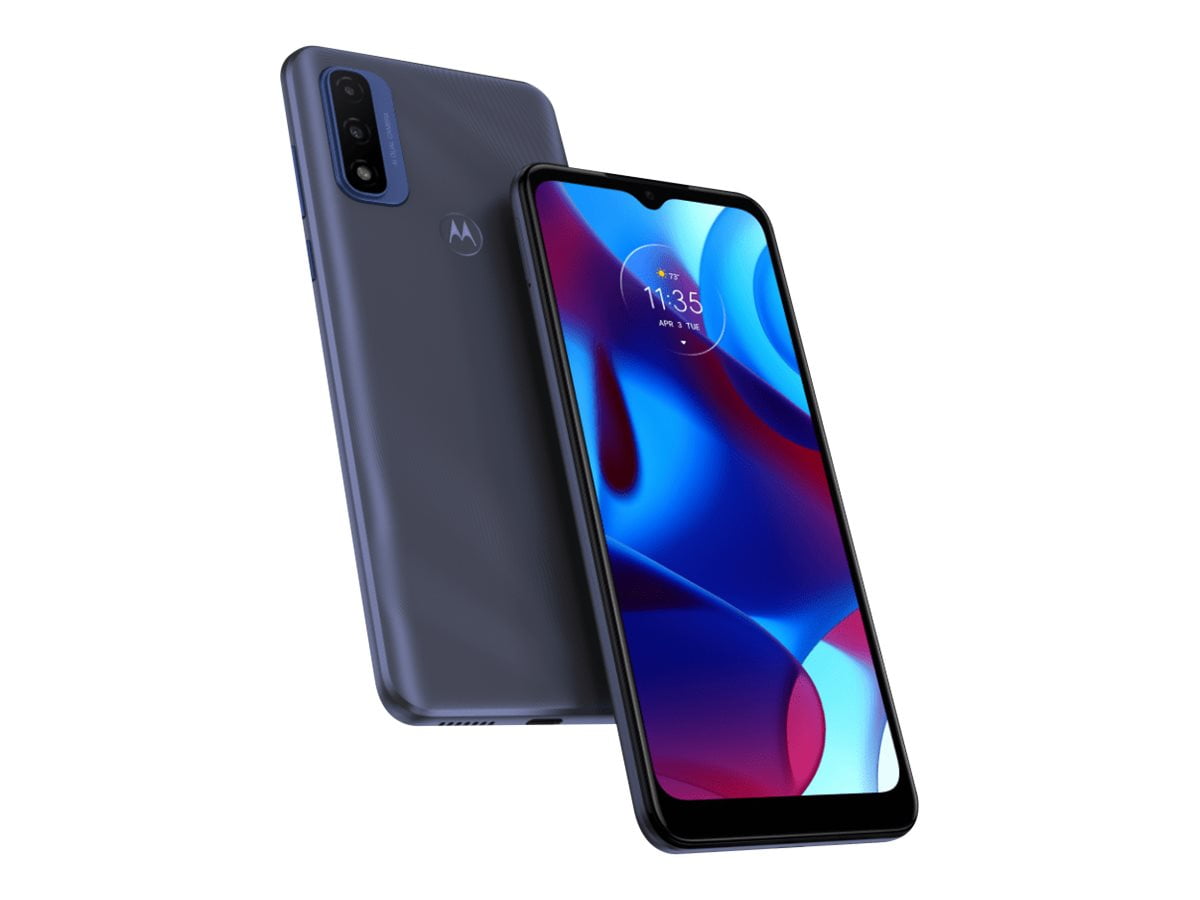 Motorola Moto G Pure - 4G smartphone - RAM 3 GB / Internal Memory 32 GB - microSD slot - LCD display - 6.5" - 1600 x 720 pixels - 2x rear cameras 13 MP, 2 MP - front camera 5 MP - T-Mobile - deep Indigo