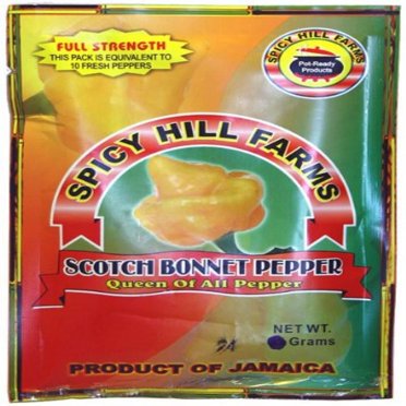 Spicy Hill Farms Dried Scotch Bonnet Peppers - Pack Of 2, Product Of Jamaica, Whole Dried Peppers For Cooking