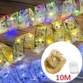 thumbnail image 2 of Cinta de luces LED para decoración de Navidad, adornos de árbol de Navidad, lazos de encaje DIY, cadena de luces, decoraciones para el hogar, Año Nuevo 2023, 2 of 4