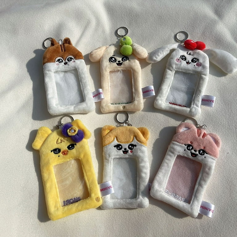 Kpop Idol IVE MINIVE Photocard Holder Idol Star Photo Card Bag Key